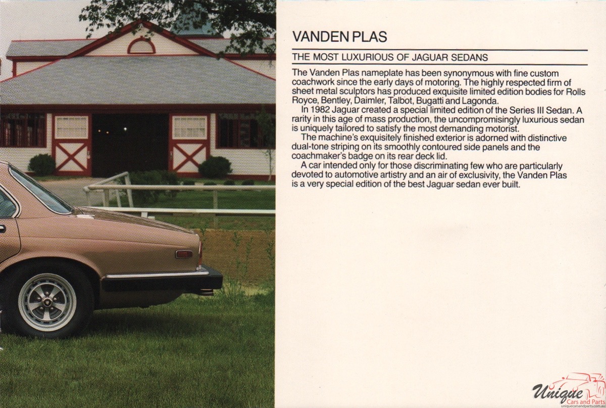 1985 Jaguar Model Lineup Brochure Page 12